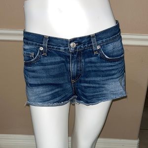 rag & bone distressed shorts, sz 26